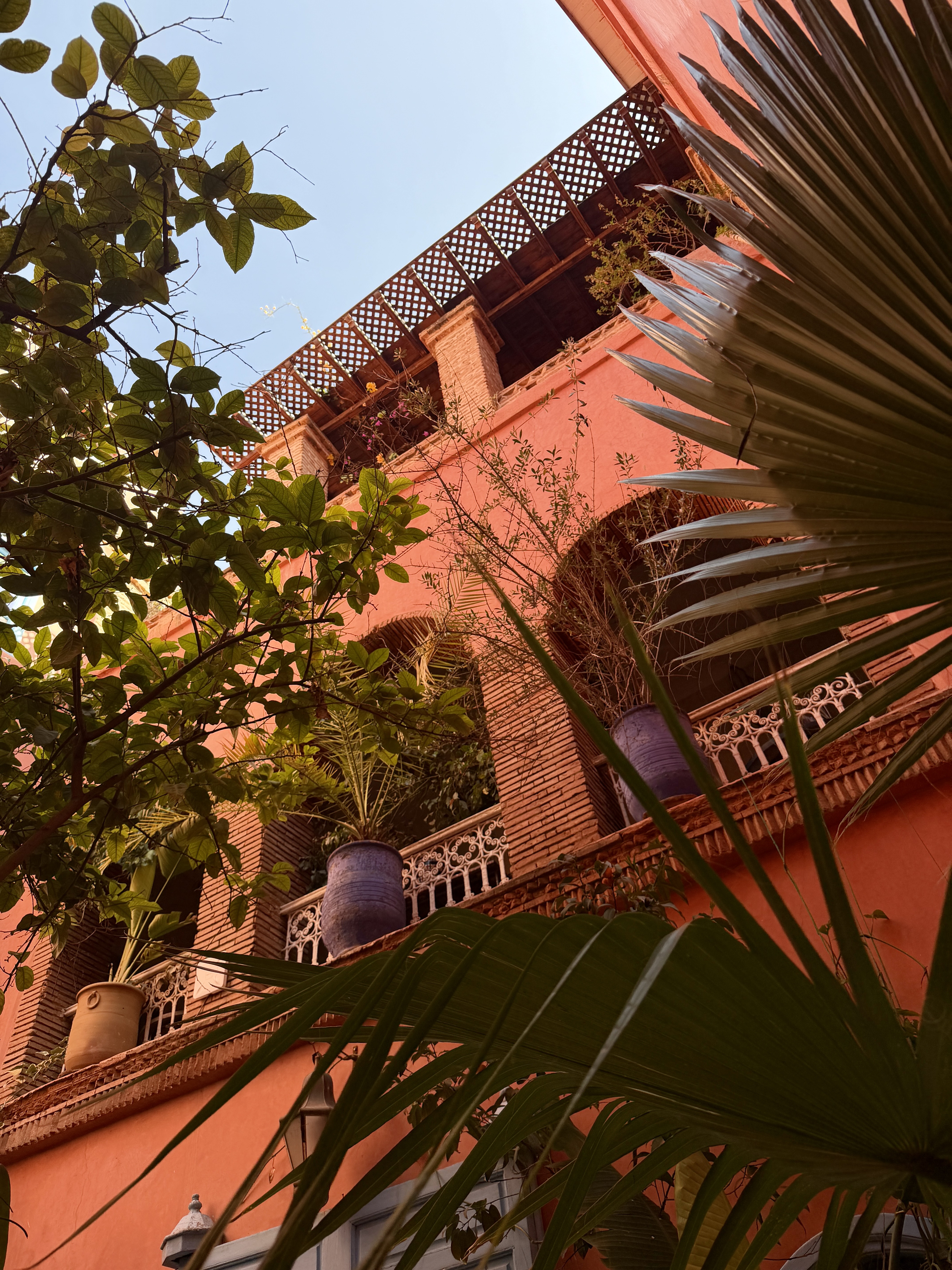 Terracotta courtyard at Riad Persephone